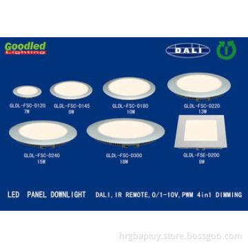 DALI 4 in 1 PWM Dimmable Round LED Panel Light 40W Surface